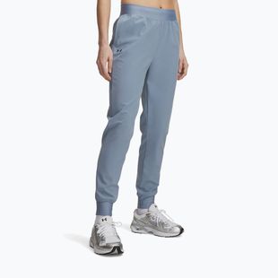 Női edzőnadrág Under Armour Sport High Rise Woven Pant blue wind/black