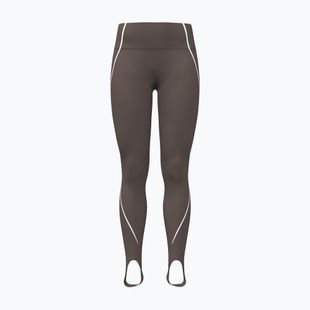 Női edzőleggingsek Under Armour Meridian Contour Stirrup Leggings peppercorn/white/peppercorn