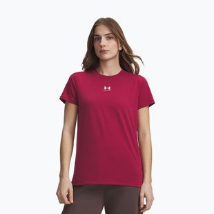 Női póló Under Armour Rival Core claret/white