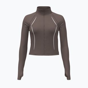 Női edzőpulóver Under Armour Meridian Contour Full Zip peppercorn/white/peppercorn