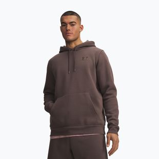 Férfi pulóver Under Armour Essential Fleece Hoodie peppercorn/peppercorn