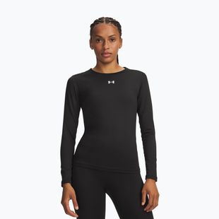 Női edző hosszú ujjú póló Under Armour ColdGear Crew ultimate black/white