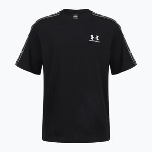 Férfi póló Under Armour Icon HWT Tee Taped SS ultimate black/white