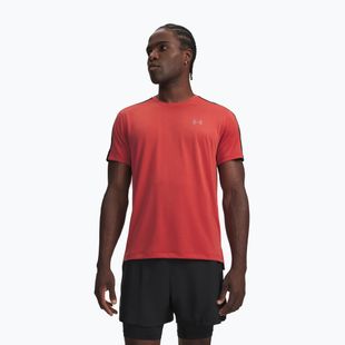 Férfi futó póló Under Armour Velociti Reflect heritage red/black/reflective