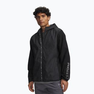 Férfi futókabát Under Armour Velociti Storm Jacket ultimate black/reflective