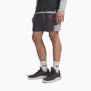 Férfi edző rövidnadrág Under Armour Tech Utility Shorts castlerock/mod gray/racer red