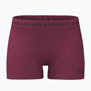 Női edző rövidnadrág Under Armour HeatGear Shorty claret/ox blood