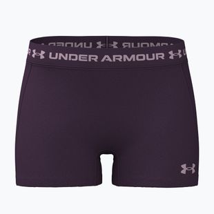 Női edző rövidnadrág Under Armour HeatGear Shorty purple echo/mauve pink