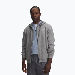 Férfi pulóver Under Armour Rival Fleece Full Zip castlerock light heather/black