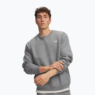Férfi pulóver Under Armour Rival Fleece Crew castlerock light heather/white