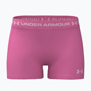 Női edző rövidnadrág Under Armour HeatGear Shorty pink frenzy/prime pink