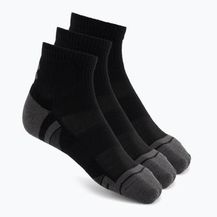 Zokni Under Armour Perf Tech Qtr 3 pack ultimate black/ultimate black/jet gray