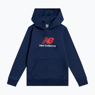 Gyerek pulóver New Balance BB Stacked Logo Hoodie nb navy