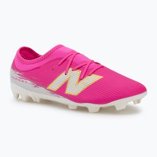 Gyerek focicipő New Balance Furon Team V8 FG pink heat/sea salt/gold metallic