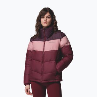 Női bélelt dzseki Columbia Puffect II Colorblock rich wine/eraser pink/moonvista