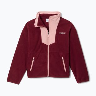 Gyerek polárdzseki Columbia Sequoia Grove Full Zip Fleece rich wine/eraser pink