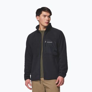 Férfi polár pulóver Columbia Fast Trek Overlay Full Zip black