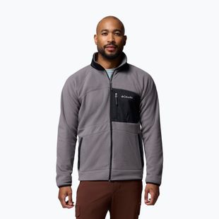 Férfi polár pulóver Columbia Fast Trek Overlay Full Zip city grey/black