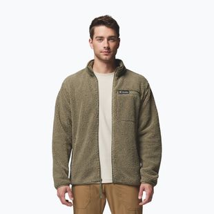 Férfi polárdzseki Columbia Rugged Ridge High Pile Full Zip stone green