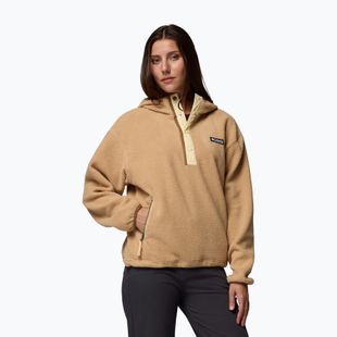 Női polár pulóver Columbia Helvetia II Hoodie canoe