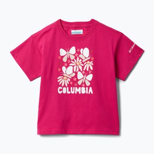 Gyerek póló Columbia Mission Lake II SS Graphic guava pink/floral frenzy