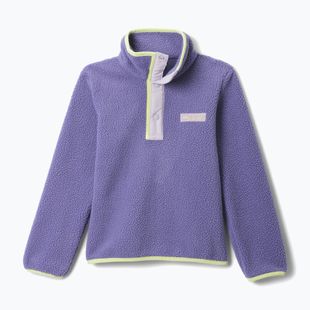 Gyerek polár pulóver Columbia Halvetia II Half Snap Fleece stormwatch/lavender pearl