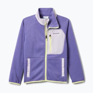 Gyerek polár pulóver Columbia Fast Trek V Full Zip stormwatch/lavender pearl
