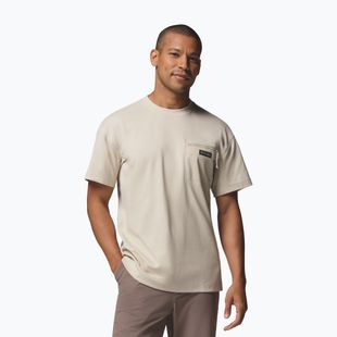 Férfi póló Columbia Echo Passage SS Crew dark stone