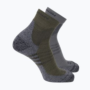 Zokni Salomon X Ultra Access Quarter 2 pairs excalibur/olive night