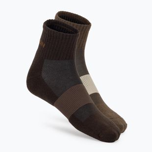 Zokni Salomon Evasion Ankle 2 pairs dark earth/walnut