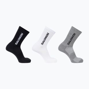 Zokni Salomon Everyday Lite Crew 3 pack black/white/frost gray