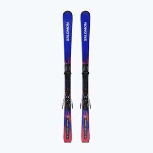 Gyermek lesikló sílécek + kötések Salomon Equipe MT JR + M10 GW race blue/equipe red
