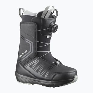 Női snowboard cipők Salomon Pearl Boa W black/black/wrought iron