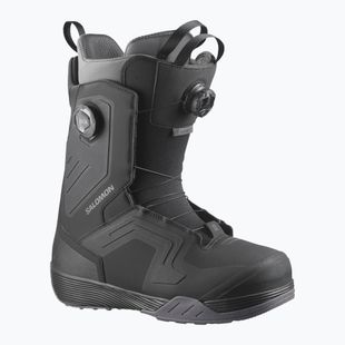 Férfi snowboard cipők Salomon Dialogue Dual Boa Wide black/black/asphalt