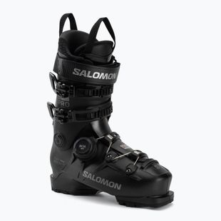 Férfi sícipők Salomon S/PRO Supra S Boa 100 black/beluga met/dark grey met