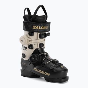 Női sícipők Salomon S/PRO Supra Dual Boa 105 W black/ birch/gold met