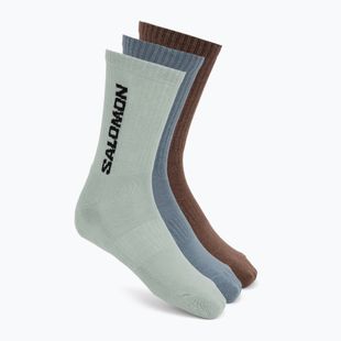 Zokni Salomon Everyday Crew 3 pack stormy weather/sea foam/mustang