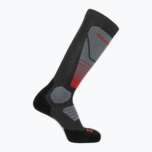 Sízokni Salomon S/Pro Anthracite/Medium Grey/Fiery Red