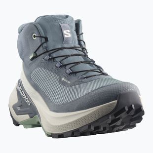 Női kirándulócipők Salomon Genesis Mid GTX grisaille/green milieu