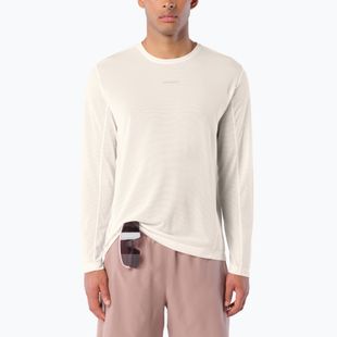Férfi futó hosszú ujjú póló Salomon Shakeout Core Tee GFX LS whisper white/pink frosting