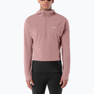 Férfi futópulóver Salomon Sense Aero Hybrid Half Zip Hooded antler