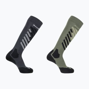Sízokni Salomon S/Access 2-Pack anthracite/deep lichen green