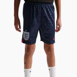 Gyerek futball rövidnadrág Nike England 2026 Stadium Away obsidian/speed red/white/speed red