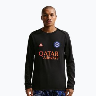 Férfi hosszú ujjú labdarúgó mez Nike Inter Milan Academy Pro Warm SE black/safety orange