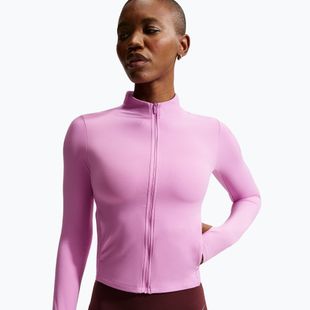 Női edzőfelső Nike Zenvy Dri-Fit Full Zip light magenta/white