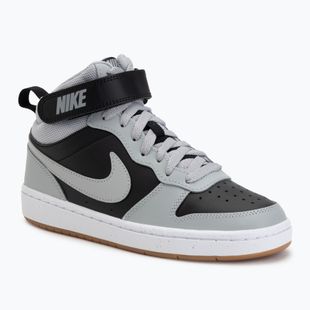 Gyerekcipő Nike Court Borough Mid 2 black/white/gum med brown/light smoke grey