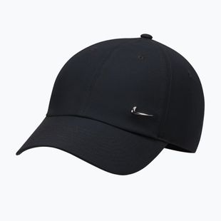 Baseballsapka Nike Dri-Fit Club Unstructured Metal Swoosh 2026 black/metallic silver