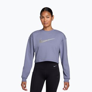 Női edzőpulóver Nike Pro Dri-Fit Crew Neck iron purple/metallic silver/white