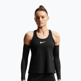 Női edzőpóló Nike Pro Dri-Fit TT black/white/metallic silver