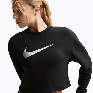 Női edzőfelső Nike Pro Dri-Fit Crew Neck black/metallic silver/white